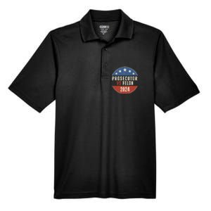 Prosecutor Vs Felon 2024 Retro Political Vote President Men's Origin Performance Pique Polo