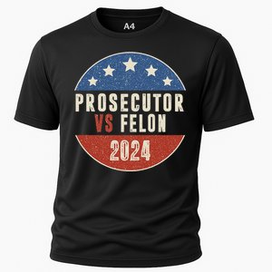 Prosecutor Vs Felon 2024 Retro Political Vote President Cooling Performance Crew T-Shirt