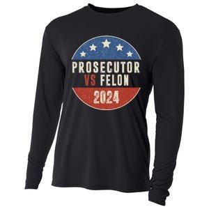 Prosecutor Vs Felon 2024 Retro Political Vote President Cooling Performance Long Sleeve Crew