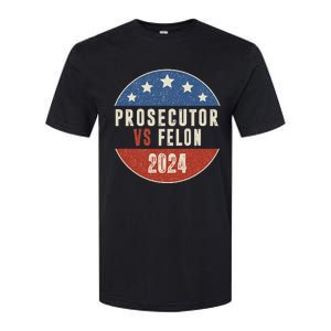 Prosecutor Vs Felon 2024 Retro Political Vote President Softstyle CVC T-Shirt