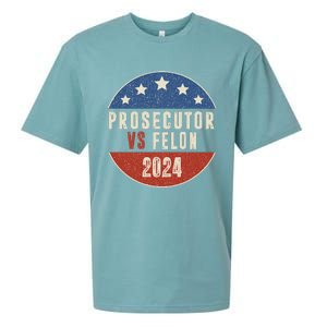 Prosecutor Vs Felon 2024 Retro Political Vote President Sueded Cloud Jersey T-Shirt