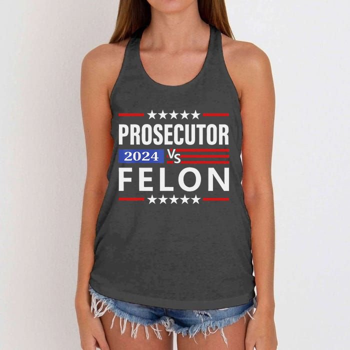 Prosecutor Vs Felon Prosecutor Vs Felon 2024 Gift Women's Knotted Racerback Tank