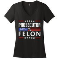 Prosecutor Vs Felon Prosecutor Vs Felon 2024 Gift Women's V-Neck T-Shirt