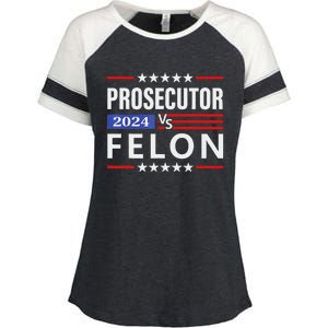 Prosecutor Vs Felon Prosecutor Vs Felon 2024 Gift Enza Ladies Jersey Colorblock Tee