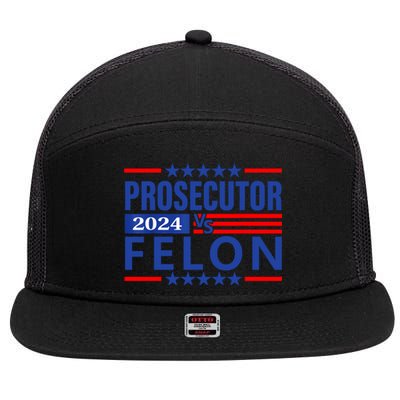 Prosecutor Vs Felon Prosecutor Vs Felon 2024 7 Panel Mesh Trucker Snapback Hat