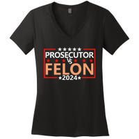 Prosecutor Vs Felon Prosecutor Vs Felon 2024 Women's V-Neck T-Shirt