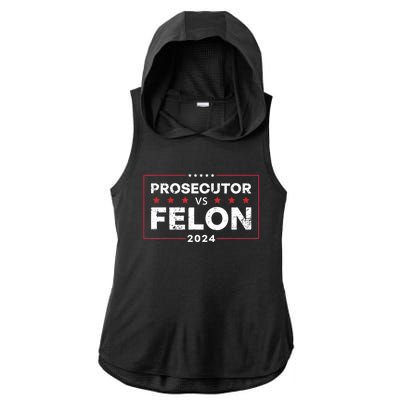 Prosecutor Vs Felon 2024 Ladies PosiCharge Tri-Blend Wicking Draft Hoodie Tank