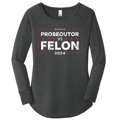 Prosecutor Vs Felon 2024 Women's Perfect Tri Tunic Long Sleeve Shirt