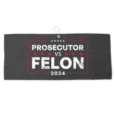 Prosecutor Vs Felon 2024 Large Microfiber Waffle Golf Towel