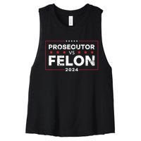 Prosecutor Vs Felon 2024 Women's Racerback Cropped Tank