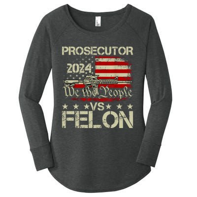 Prosecutor Vs Felon Prosecutor Vs Felon 2024 Women's Perfect Tri Tunic Long Sleeve Shirt