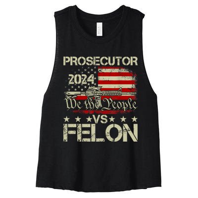 Prosecutor Vs Felon Prosecutor Vs Felon 2024 Women's Racerback Cropped Tank