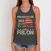 Prosecutor Vs Felon Prosecutor Vs Felon 2024 Women's Knotted Racerback Tank