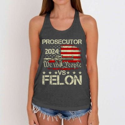 Prosecutor Vs Felon Prosecutor Vs Felon 2024 Women's Knotted Racerback Tank