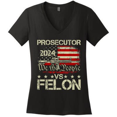 Prosecutor Vs Felon Prosecutor Vs Felon 2024 Women's V-Neck T-Shirt