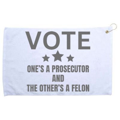 Prosecutor Versus Felon Voter Funny Political Grommeted Golf Towel