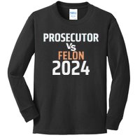 Prosecutor Vs Felon 2024 Kids Long Sleeve Shirt