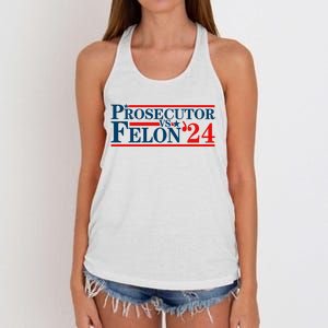 Prosecutor Vs Felon Prosecutor Vs Felon 2024 Women's Knotted Racerback Tank