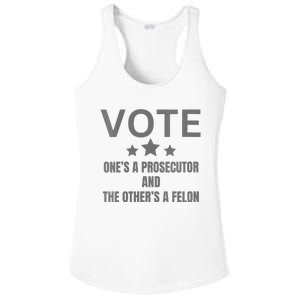 Prosecutor Versus Felon Voter Funny Political Ladies PosiCharge Competitor Racerback Tank