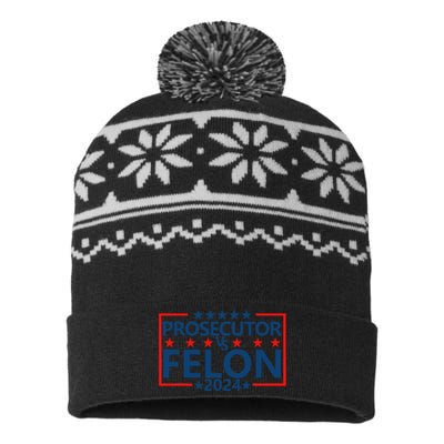 Prosecutor Vs Felon Prosecutor Vs Felon 2024 USA-Made Snowflake Beanie