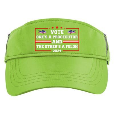 Prosecutor Versus Felon Voter Funny Political Adult Drive Performance Visor