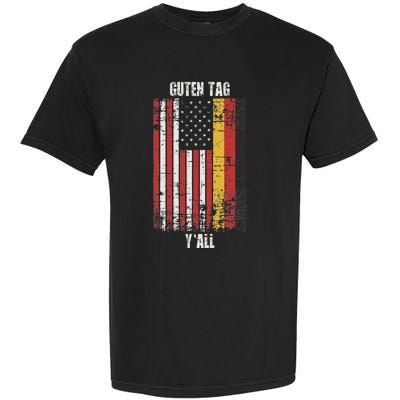 Patriotic Vintage German American Flag Guten Tag YAll Garment-Dyed Heavyweight T-Shirt