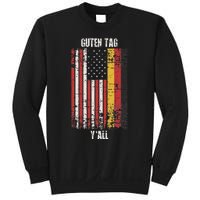 Patriotic Vintage German American Flag Guten Tag YAll Sweatshirt