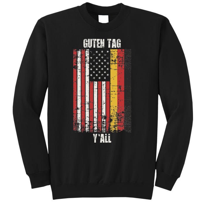 Patriotic Vintage German American Flag Guten Tag YAll Sweatshirt