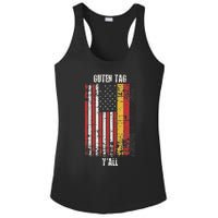 Patriotic Vintage German American Flag Guten Tag YAll Ladies PosiCharge Competitor Racerback Tank