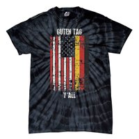 Patriotic Vintage German American Flag Guten Tag YAll Tie-Dye T-Shirt