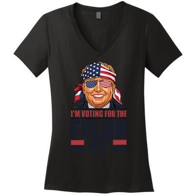 Patriotic Voting Graphic Women's V-Neck T-Shirt