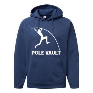 Pole Vaulter Gift Performance Fleece Hoodie