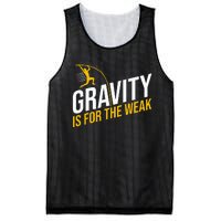 Pole Vaulting Gravity Is For The Weak Pole Vault Mesh Reversible Basketball Jersey Tank