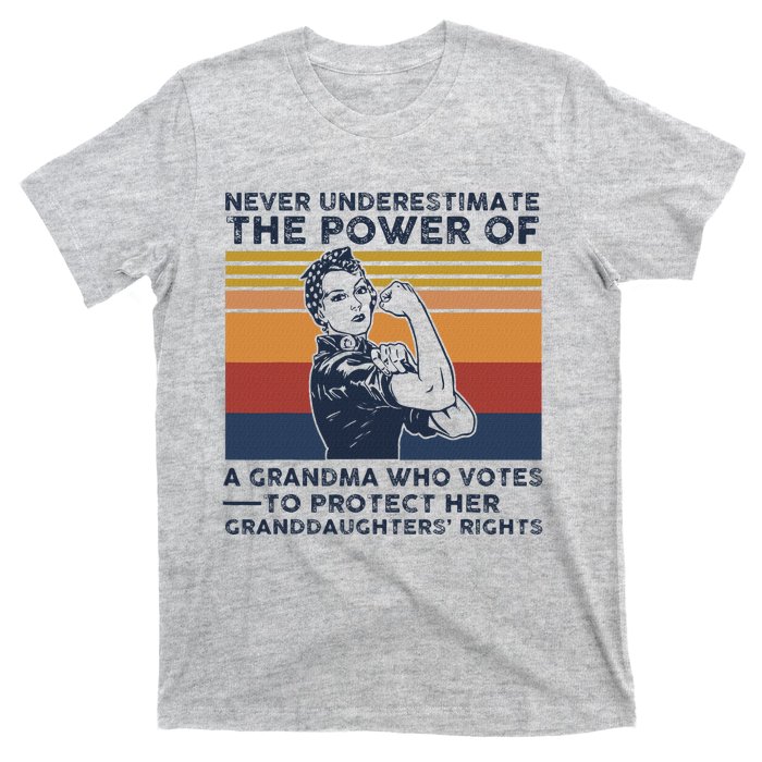 Powerful Voting Grandma Design T-Shirt