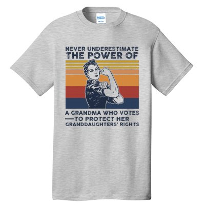 Powerful Voting Grandma Design Tall T-Shirt