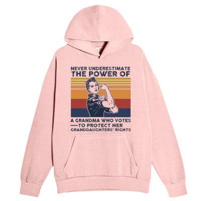 Powerful Voting Grandma Design Urban Pullover Hoodie