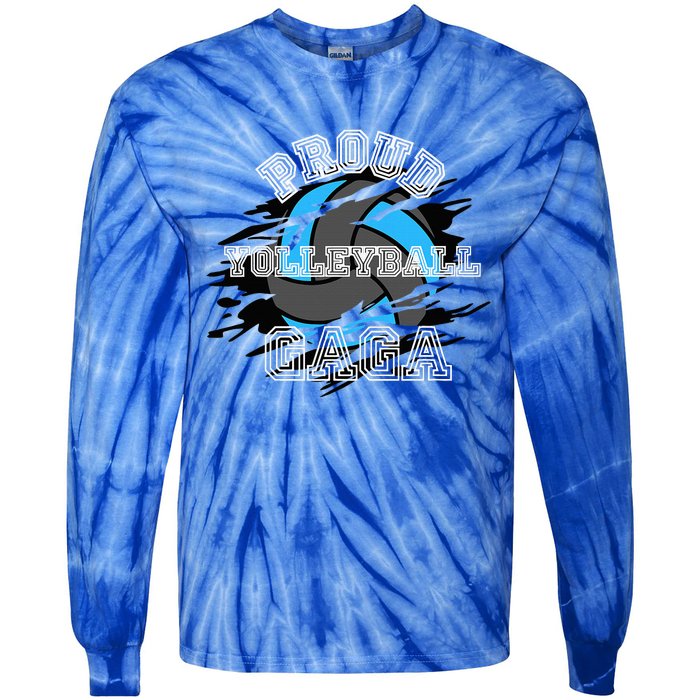 Proud Volleyball Gaga Tie-Dye Long Sleeve Shirt