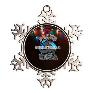 Proud Volleyball Gaga Metallic Star Ornament