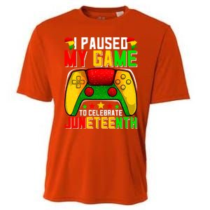 Paused Video Game Black History Month Juneteenth Gamer Cool Gift Cooling Performance Crew T-Shirt