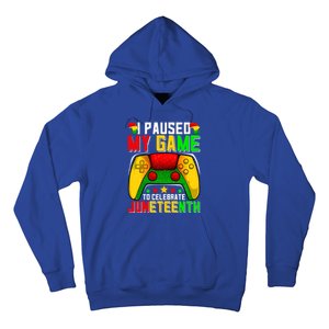 Paused Video Game Black History Month Juneteenth Gamer Cool Gift Hoodie