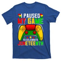 Paused Video Game Black History Month Juneteenth Gamer Cool Gift T-Shirt