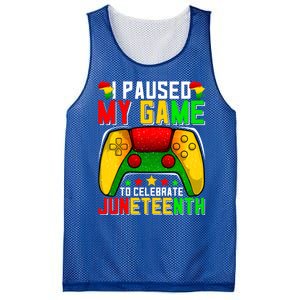 Paused Video Game Black History Month Juneteenth Gamer Cool Gift Mesh Reversible Basketball Jersey Tank