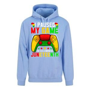 Paused Video Game Black History Month Juneteenth Gamer Cool Gift Unisex Surf Hoodie