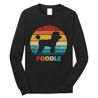 Poodle Vintage Gift Long Sleeve Shirt