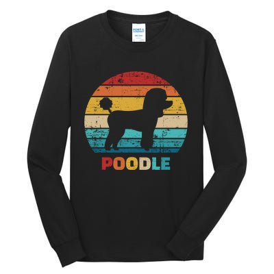 Poodle Vintage Gift Tall Long Sleeve T-Shirt