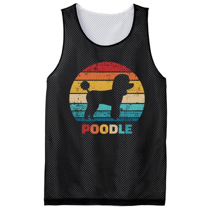 Poodle Vintage Gift Mesh Reversible Basketball Jersey Tank