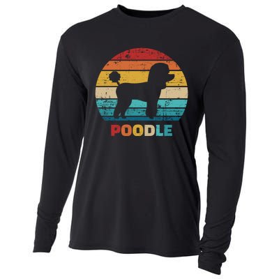 Poodle Vintage Gift Cooling Performance Long Sleeve Crew