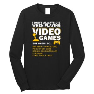 Playing Video Games Gamer Shirt Funny Gaming Console Gamer Long Sleeve Shirt