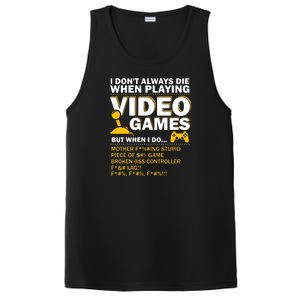 Playing Video Games Gamer Shirt Funny Gaming Console Gamer PosiCharge Competitor Tank