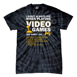 Playing Video Games Gamer Shirt Funny Gaming Console Gamer Tie-Dye T-Shirt